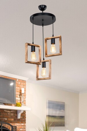 Fial Triple Circle Chandelier 5218 - manogrup avize aydınlatma