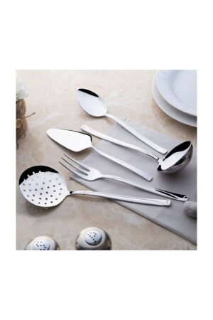 Fiesta Plain 5 Piece Serving Ladle Set NHRFİESTA5 - Nehir
