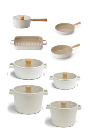 Fika 13-teiliges Pro Topf- und Pfannenset mit Aluminium-Gussglasdeckel 1312202222 - NEOFLAM