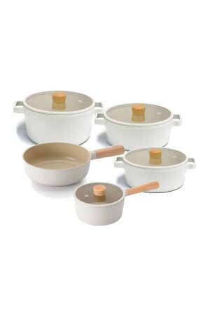 Fika 9-teiliges Topf- und Pfannenset Beige - Neoflam