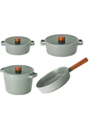 Fika Gray 7 Piece Cookware Set NEOG-4Set - NEOFLAM