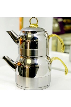 Filinta Familienteekanne mit Goldgriff, 4,5 Liter, TYCMM8P3CN168902062617156 - Yıldız çelik