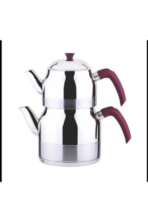Filinta Medium Teapot purple handle - Yıldız çelik