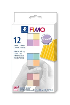 Fimo Pastel Modeling Clay Set 12 Colors 264157 - Eshel