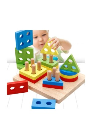 Find Geometric Shapes Plug Educational Toy - Multi-Pin Educational Toy HYD-106511-3983 - RoseRoi