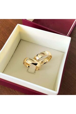 Fine Jewelery Model Gold Plated Wedding Ring - Taki Tasarim