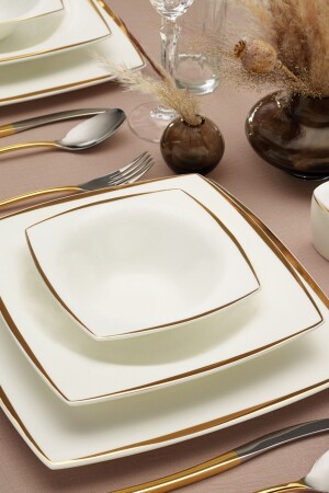 Fine Pearl Agate 62 Pieces Pearl Dinner Set for 12 Persons 153. 03. 08. 0298-1 - Karaca