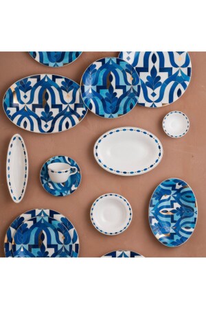 Fine Pearl Azur 62 Pieces Pearl Dinner Set for 12 Persons 153. 03. 07. 7551 - Karaca