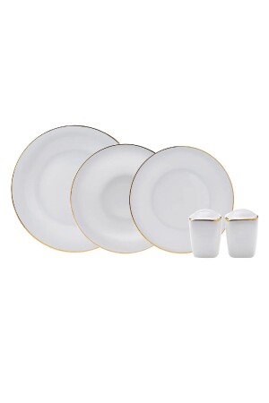 Fine Pearl Bonnie 18 Piece Dinner Set for 6 Persons 153. 03. 06. 7955 - Karaca