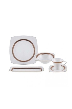 Fine Pearl Majesty 26 Piece Pearl Breakfast Set Square 153. 03. 07. 5699 - Karaca