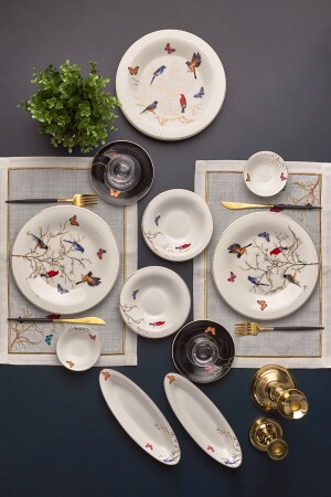 Fine Pearl New Grace Black 26 Piece Breakfast Set for 6 People 153. 03. 08. 1136-1 - Karaca