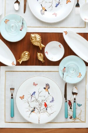 Fine Pearl New Grace Mint 26 Piece Breakfast Set for 6 People 153. 03. 08. 1136-1 - Karaca