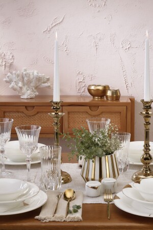 Fine Pearl Quora 58 Piece Dinner Set for 12 Persons 153. 03. 08. 0613 - Karaca