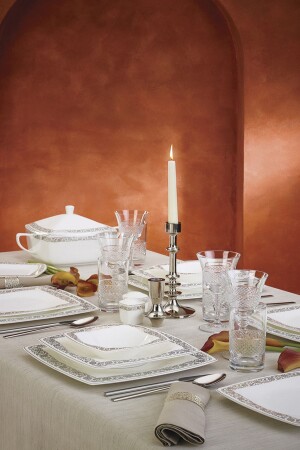 Fine Pearl Trove 62 Piece Dinner Set for 12 Persons 153. 03. 08. 1110 - Karaca