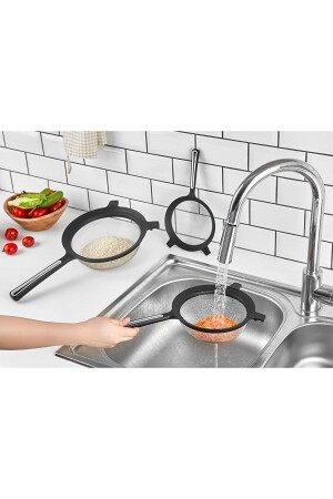 Fine Wire Strainer Attachable to the Pot - Flour Sieve - Strainer - Colander 17 Cm - Mutfak Köşesi