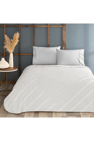 Finley Jacquard Double Duvet Set Gray TYC00744764711 - Taç