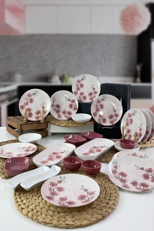 Fiore 25 Piece Breakfast Set for 12 People FIO002 - Keramika