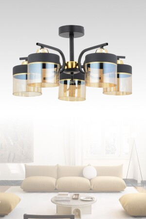 Fırat 5-Piece Modern Plafonier Chandelier FIRAT 5-Piece - ESSLİGHT