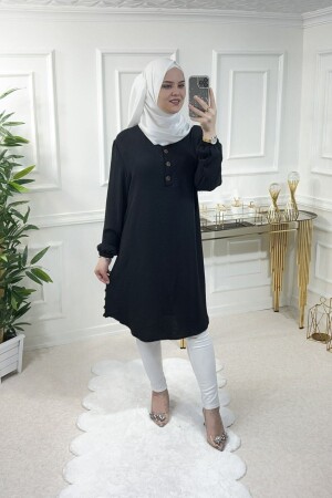 Firdevs Ayrobin Tunic - Black - Aşkı Endam