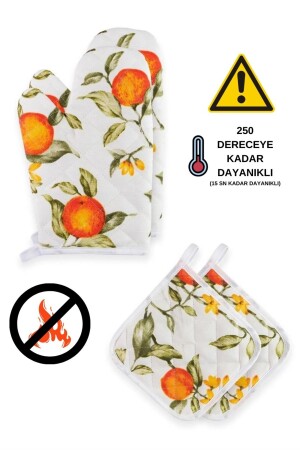 Fireproof and Heat Resistant Oven Gloves and Holders (2 GLOVES - 2 HANDLES) - Sevilya