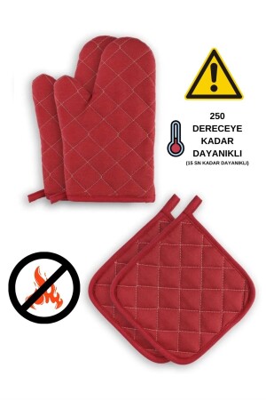 Fireproof and Heat Resistant Oven Gloves and Holders (2 GLOVES - 2 HANDLES) - Sevilya