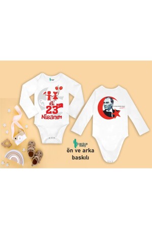 FIRST 23 APRIL BAYRAM ATATÜRK WRITTEN COTTON Baby Bodysuit - Cactus Collection