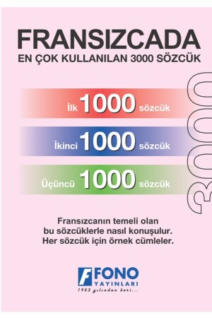 First 3000 Words in French - Fono Yayınları