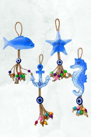 Fish Anchor Starfish Seahorse Set of 4 HOB1039 - Bioonde