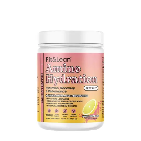 Fit & Lean Amino Hydration & Energy (363 g, Pink Lemonade) - Fit & Lean