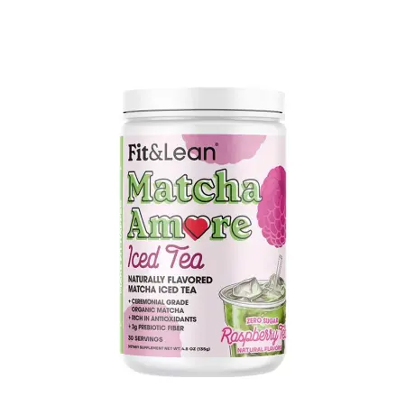 Fit & Lean Matcha Amore - Iced Tea (135 g, Raspberry Iced Tea) - Fit & Lean
