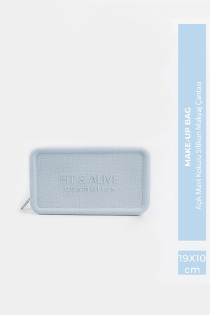 Fitalive duftende Silikon-Make-up-Tasche – Hellblau - Fit & Alive