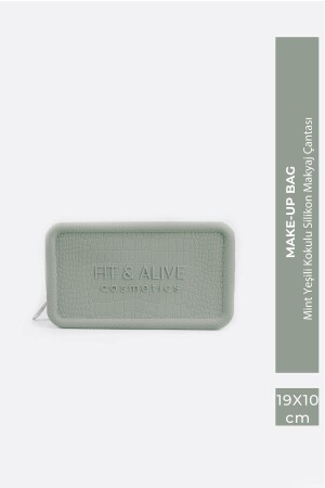 Fitalive Kokulu Silikon Makyaj Çantası - Mint Yeşili - Fit & Alive