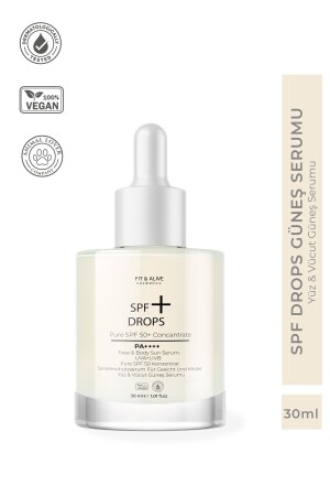 Fitalive SPF 50+ Drops Face and Body Sun Serum Pa++++ - Fit & Alive