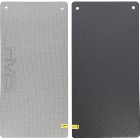 Fitnessmatte HMS Premium MFK07, hellgrau-schwarz, 120 x 60 cm, EVA, 15 mm - HMS Premium