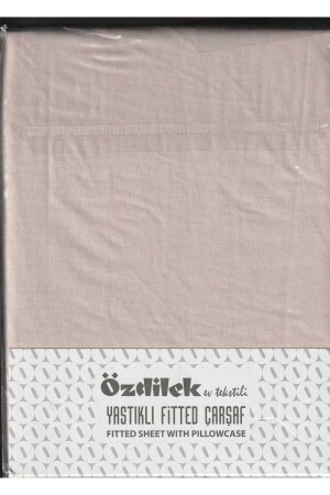 Fitted Elastic Sheet Set Pillowed Sheet 100% Cotton Ranforce 120 x 200 Milk Coffee - Özdilek