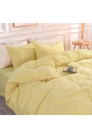 Fitted Sheets Duvet Cover Set Double Yellow TYC1MVTJBN169726526889102 - Soft Colours