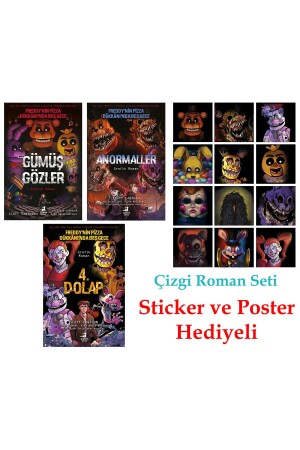 Five Nights at Freddy's Pizza Series 3 Books (COLORFUL COMICS SET) - Olimpos Yayınları