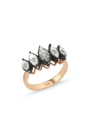 Five Stone Diamond Ring - Assos Pırlanta