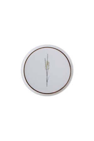 Flacher Teller mit botanischem Muster Nr. 2 1 Stück 21 cm 04ALM005042 - Porland