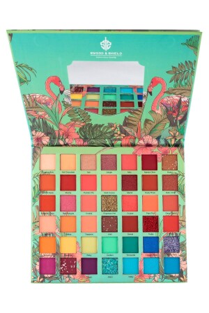 Flamingo Holiday 42 Color Eyeshadow Palette 213515435T - Tikatti