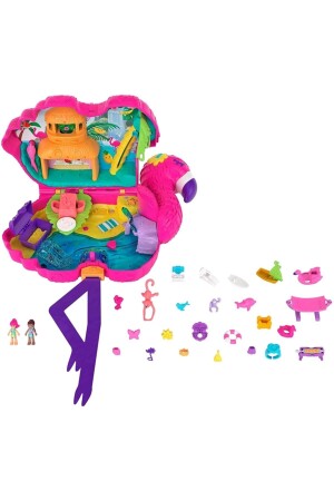 Flamingo Party Large Compact Bag Game Set - Polly Pocket