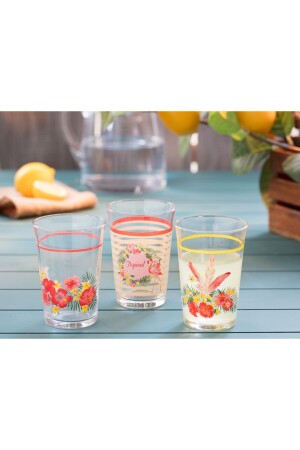 Flamingo Water Glass Set 290 ml 3-piece 32402 - Madame Coco