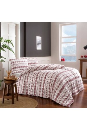 Flannel (flannel) Cotton Trinity Brown Double Duvet Cover Set (new Season) 1000045063 - Taç