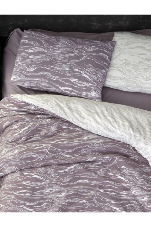Flannel Pazen Çift Kişilik Nevresim Takımı Larnell Lila Kısaoglu-1998 - First Choice