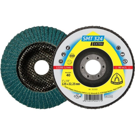 Flap disc KLINGSPOR SMT324 Extra 125x22.2mm P40 - Klingspor