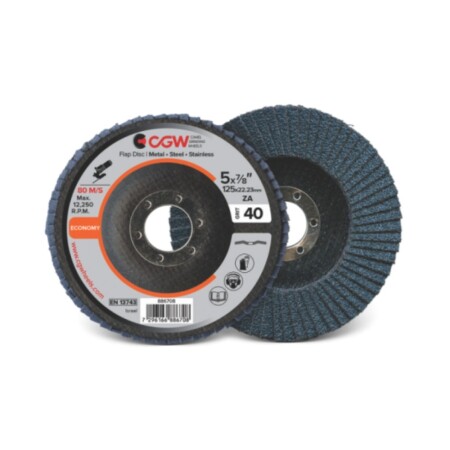 Flap grinding disc CGW T-29 125x22 ZA 80 - CGW