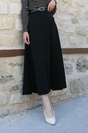 Flared Skirt Black - Lamelif