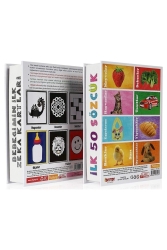 Flash Cards Ilk 50 Sözcük Bebeğimin Ilk Zeka Kartları Bebek Eyitiçi Set 2 Li hccşş14499 - SAZE