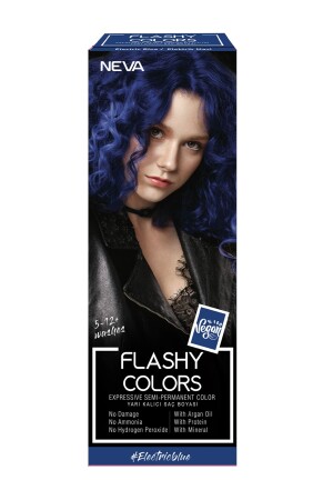 Flashy Colors Semi-permanente Haarfarbe Electric Blue 100 ml 10054564 - Neva
