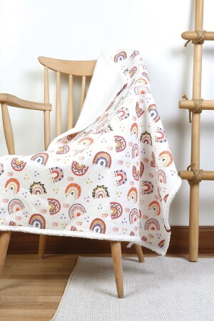 Flauschige Babydecke 80x100 cm Sky Powder Schafhaardecke E11BC05528HM - HAMUR